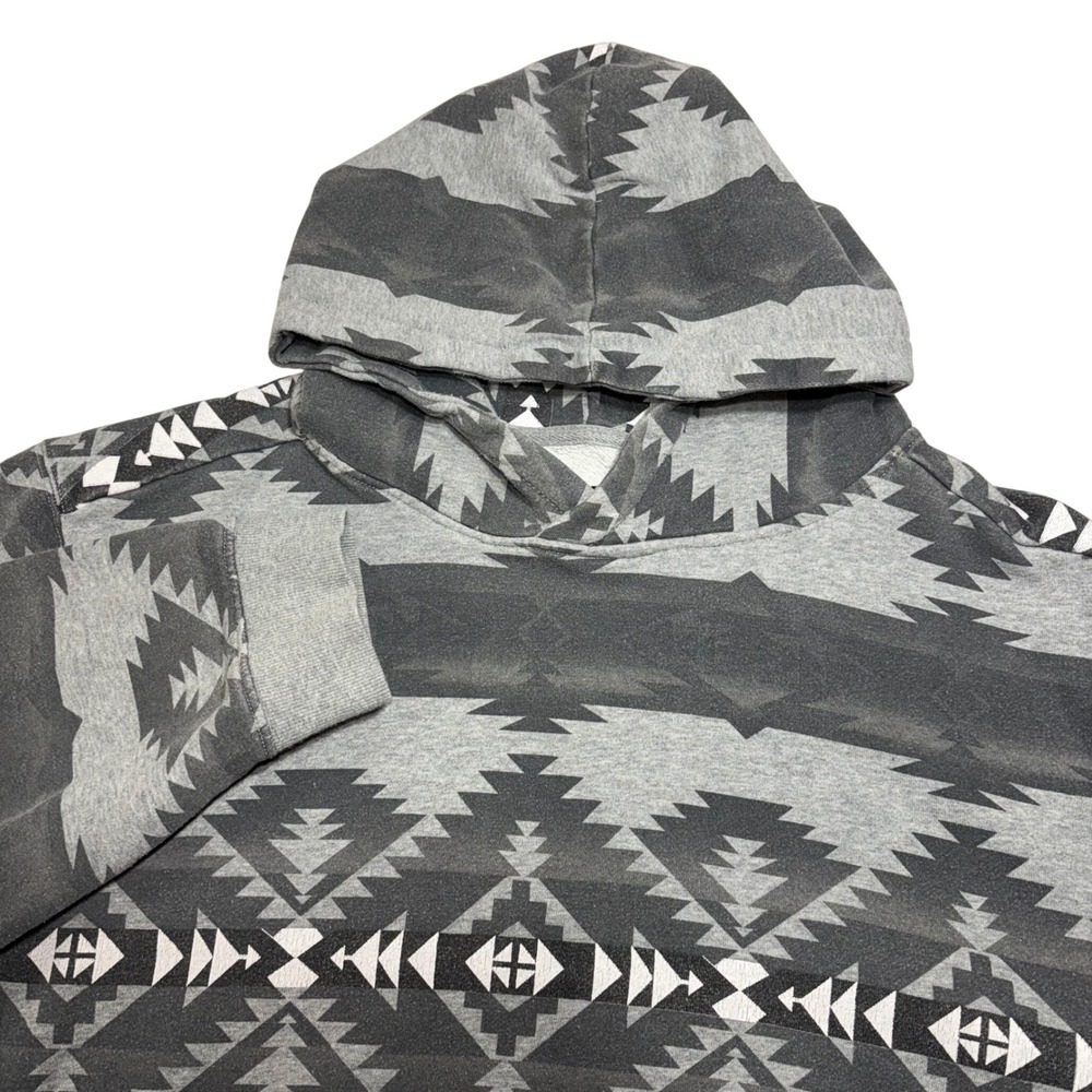 Winchester Mens 4XL Grey‎ Aztec Southwestern Print Pullover Hoodie Sweatshirt